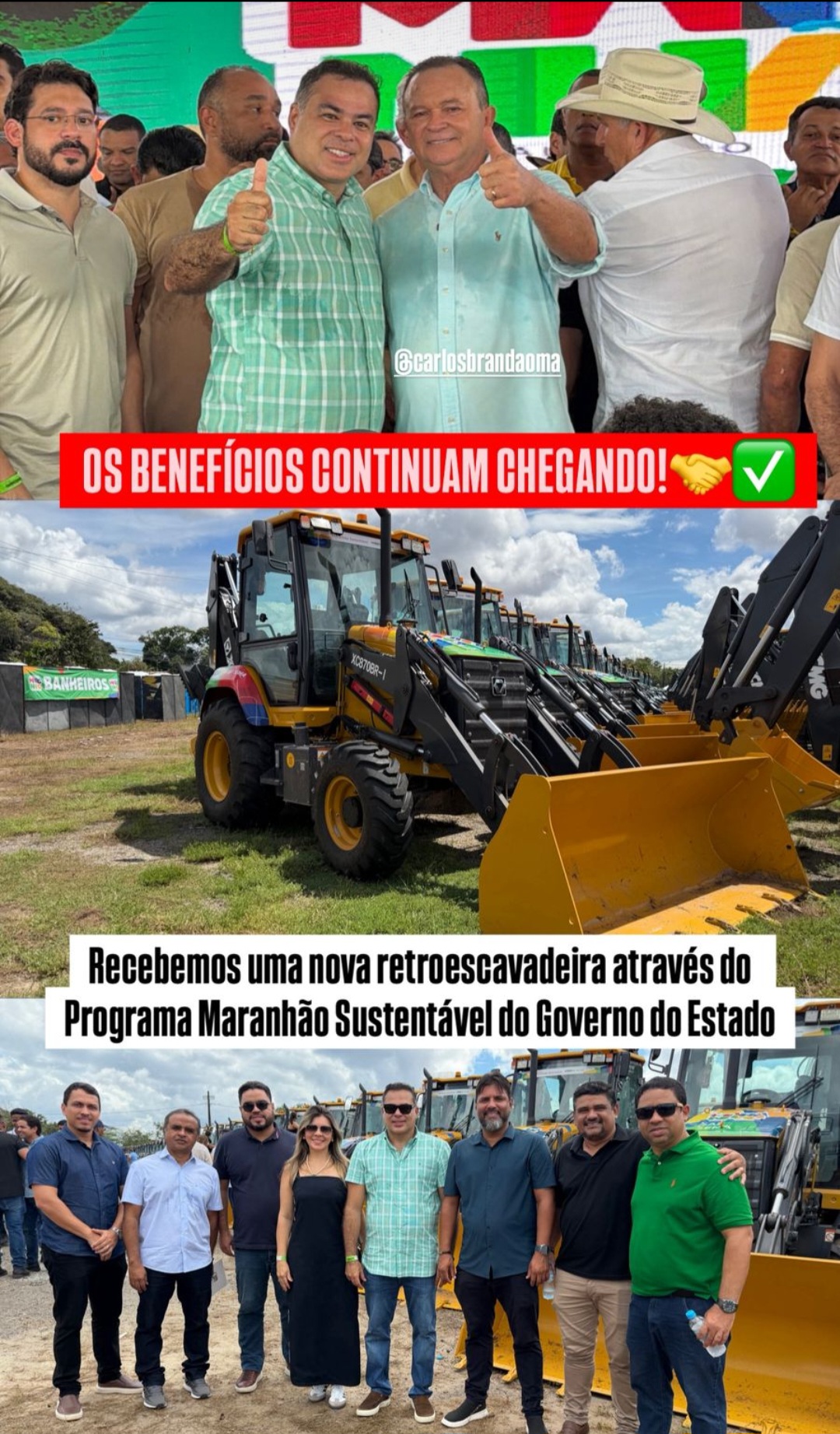No momento, você está visualizando 🚨 *MAIS TRABALHO E MAIS AVANÇOS: Prefeito Joãozinho Pavão garante nova retroescavadeira para Santa Helena através do programa Maranhão Sustentável e reforça pacote de investimentos no município*