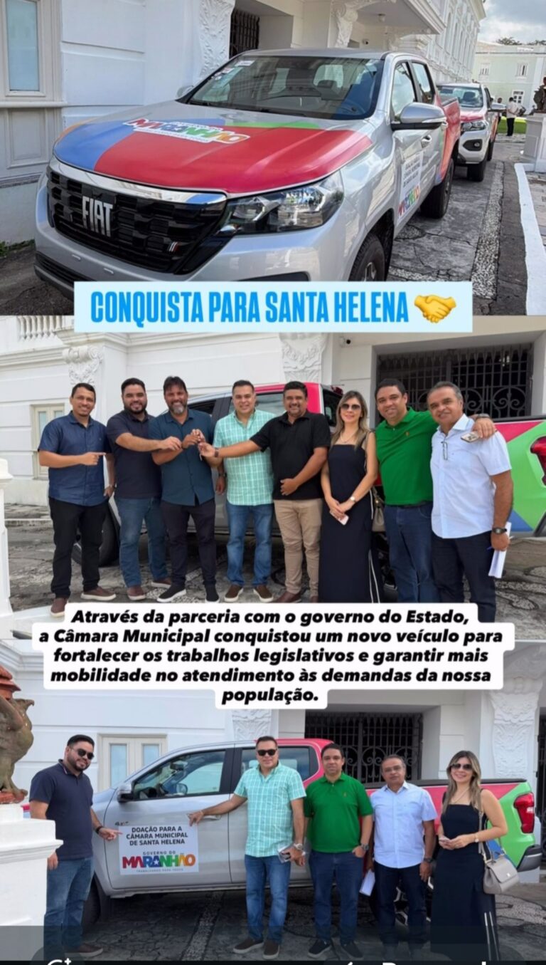 Leia mais sobre o artigo 🚨 *MAIS UMA CONQUISTA EM SANTA HELENA: Câmara recebe veículo através da força política de Joãozinho Pavão e vereadores aliados; oposição entra em desespero!* 🚗🔥