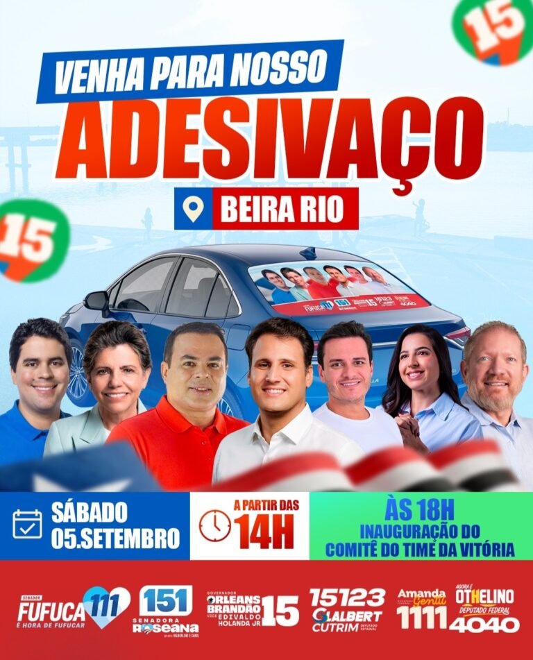Leia mais sobre o artigo *É dia de mobilização! Joãozinho Pavão reúne o povo neste sábado, na Beira Rio, para um grande adesivaço e a inauguração oficial do Comitê Central.*