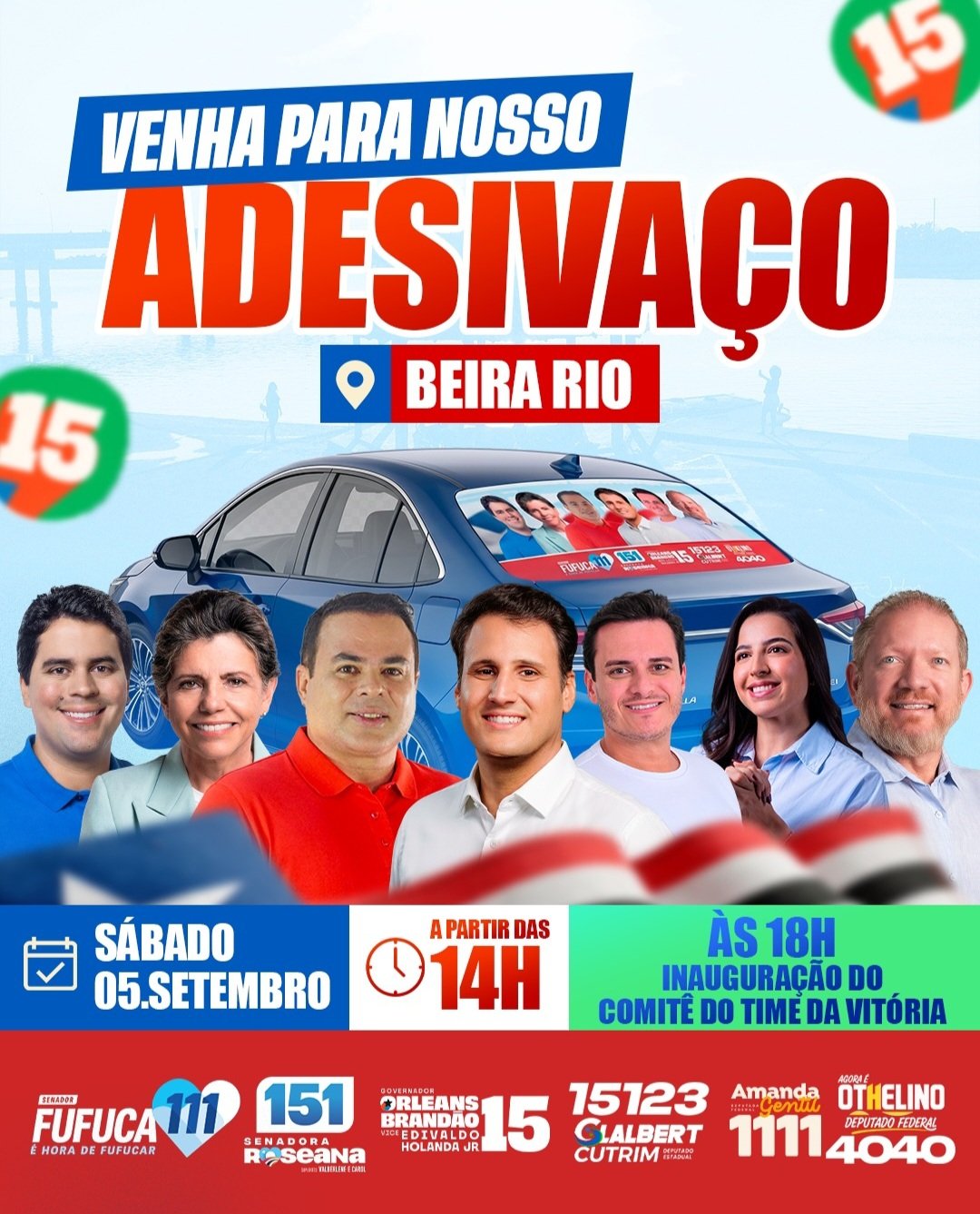 Leia mais sobre o artigo *É dia de mobilização! Joãozinho Pavão reúne o povo neste sábado, na Beira Rio, para um grande adesivaço e a inauguração oficial do Comitê Central.*