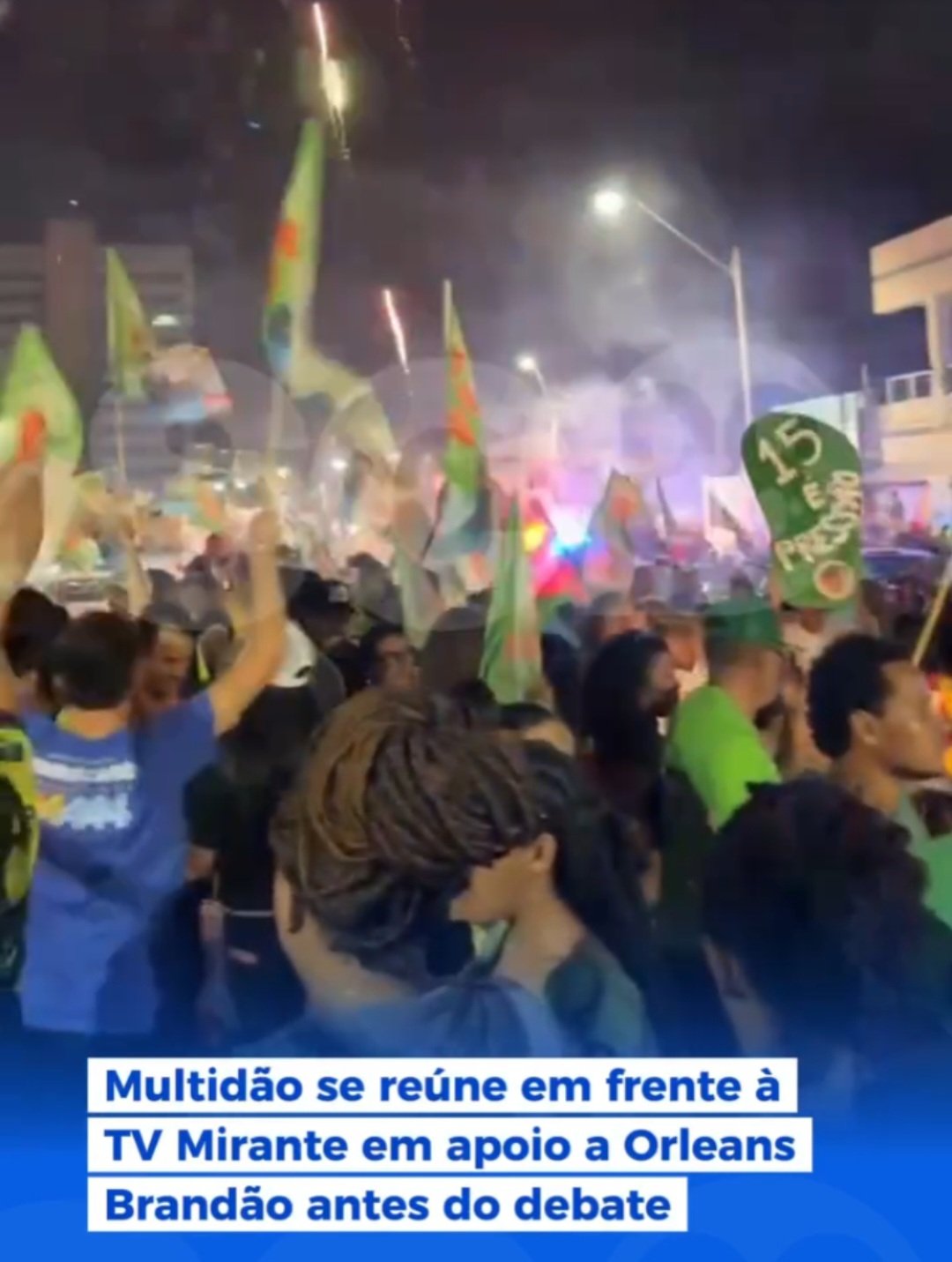 Leia mais sobre o artigo *São Francisco vira mar de gente: multidão se reúne em apoio a Orleans Brandão durante o debate da TV Mirante*