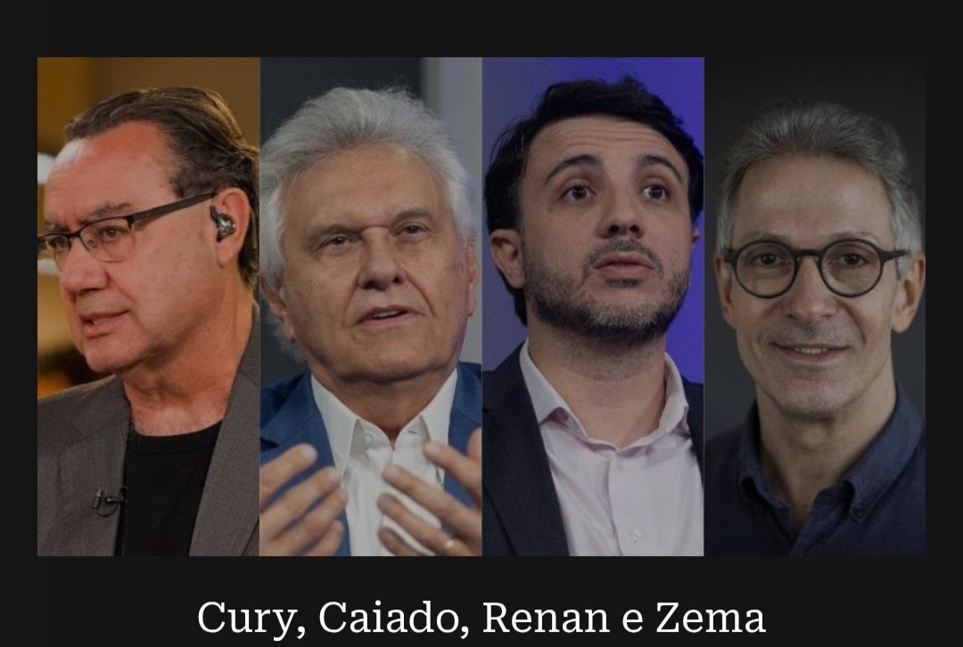 Leia mais sobre o artigo *Cury, Caiado, Renan e Zema: veja como cada um se posiciona no 2º turno entre Lula e Flávio*