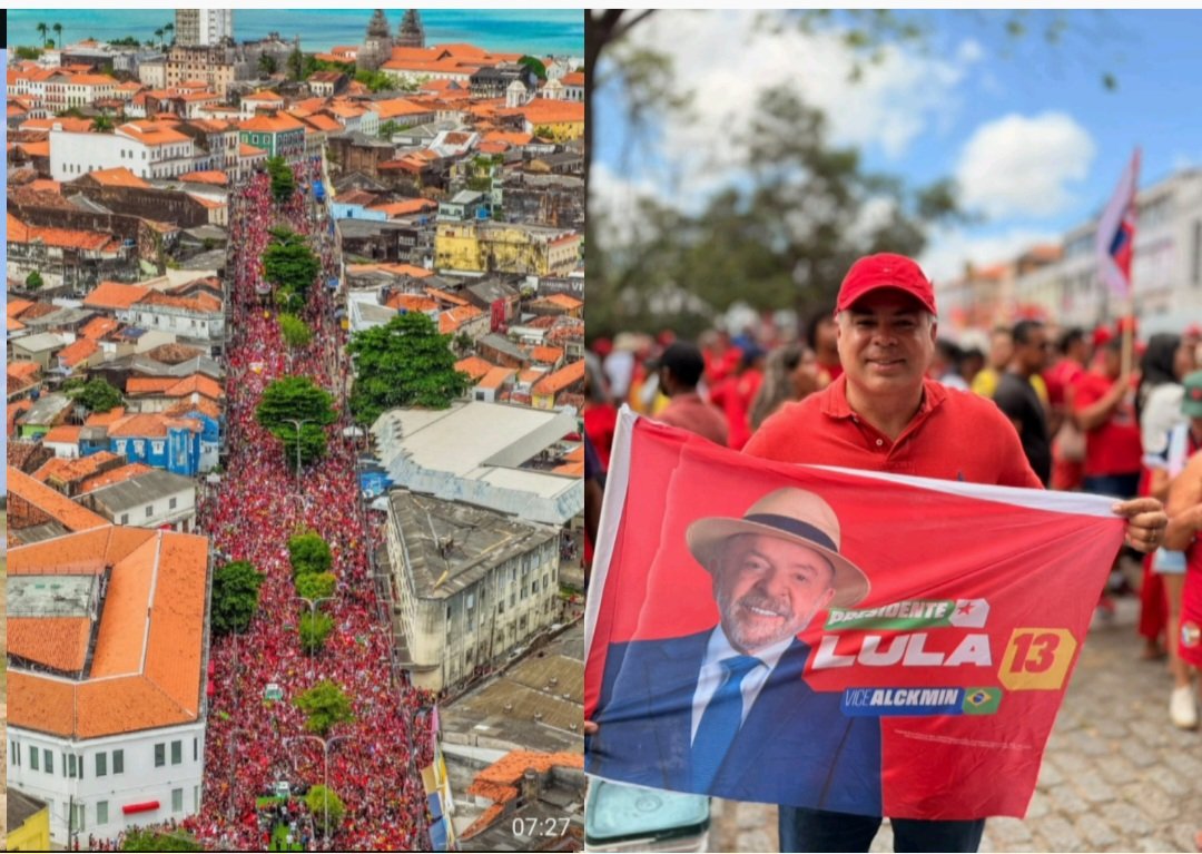 Leia mais sobre o artigo *Em ato histórico no coração de São Luís, Lula reúne multidão de apoiadores*